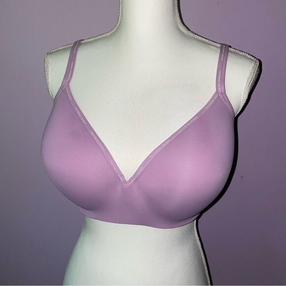 Victoria's Secret Size 38DD T Shirt Bra Lightly Lined Wireless Purple - Picture 1 of 6